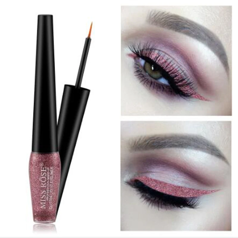 MISS ROSE Jin Chong Pearl Liquid Eyeliner Diamond High Gloss Long Lasting Waterproof Eyeliner MISS ROSE Jin Chong Pearl Liquid Eyeliner Diamond High Gloss Long Lasting Waterproof Eyeliner