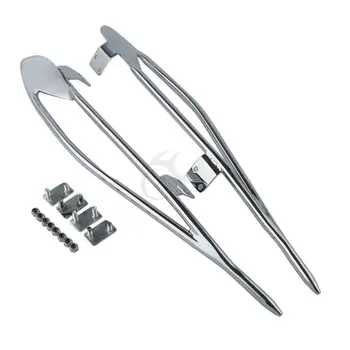 

Motorcycle Motorbike Chrome Pinnacle Saddlebag Protector Trim Guard Rails For Indian Roadmaster 2015-2018 Chieftain 14-18