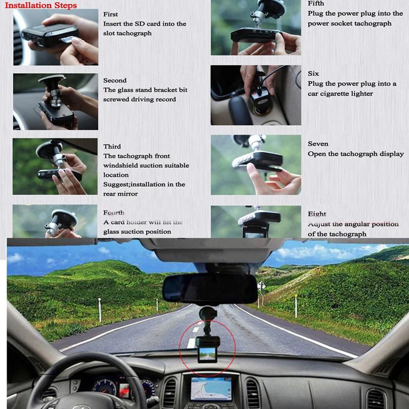 2," TFT Автомобильная Камера 270 градусов поворачивается экран 6 ИК светодиодный автомобильный камера циклическая запись Dash Cam авторегистратор черный ящик Автомобильный видеорегистратор