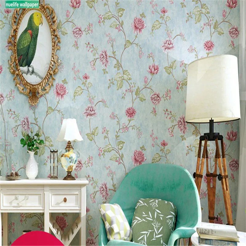 

0.53x10m American style 3D light green stripes pattern garden study bedroom living room kids room background non-woven wallpaper