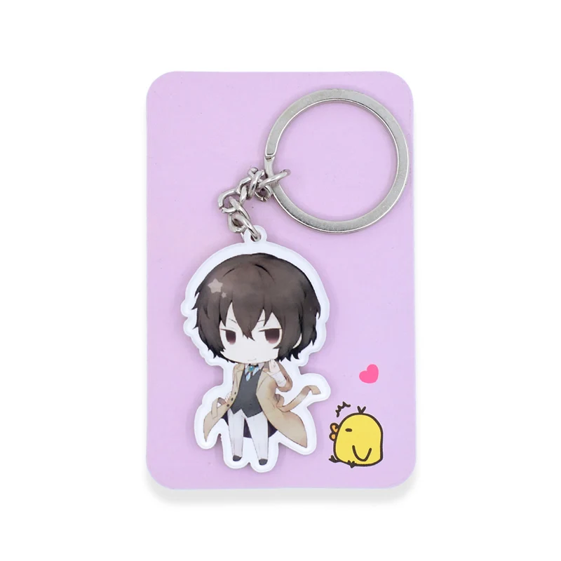 

Bungo Stray Dogs Keychain 6 Styles Nakajima Atsushi Edogawa Ranpo Key Chains Pendant Hot Sale Custom made Anime Key Ring FQ1