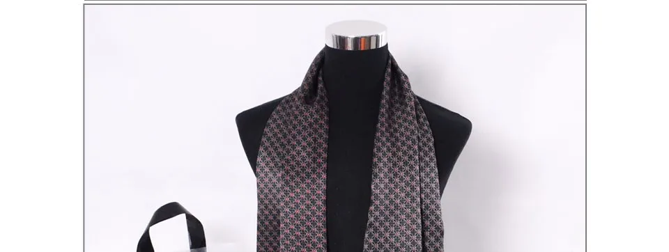 [BYSIFA] Black Red Long Scarves For Men Fashion Accessories Male Pure Silk Scarf Cravat Winter Flowers Pattern Scarf 160*26cm head wraps for men