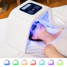 Профессиональная светодиодная маска PDF 7 цветов, светильник для лица, терапия, устройство для омоложения кожи, спа-средство для удаления акне, против морщин, Косметическое лечение