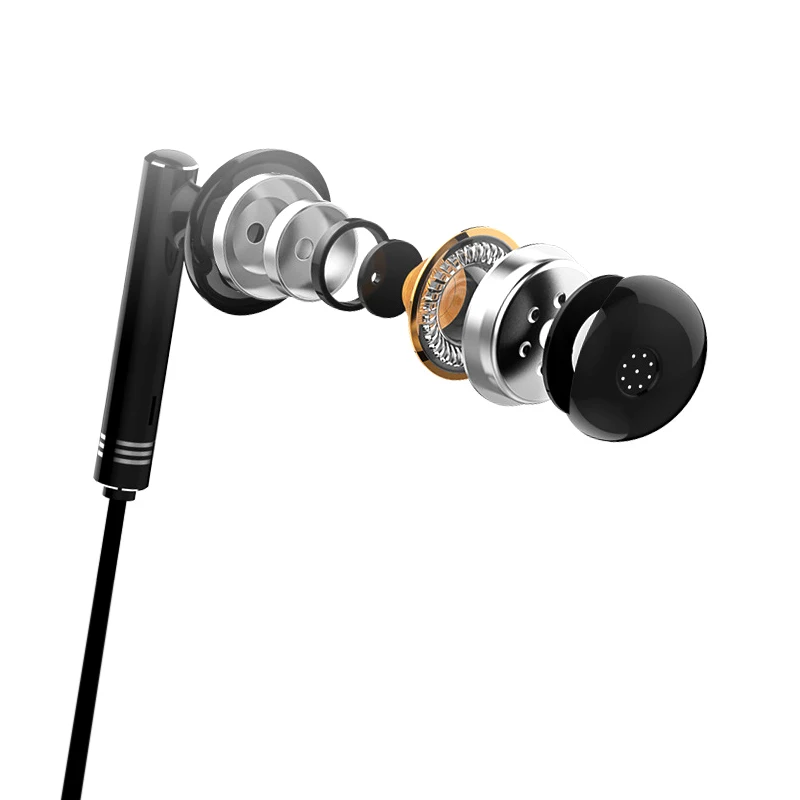 

3.5MM Metal In-Ear Subwoofer Earphone Headset Control Clarity Stereo Sound With Mic Earphones For iPhone Mobile Phone MP4