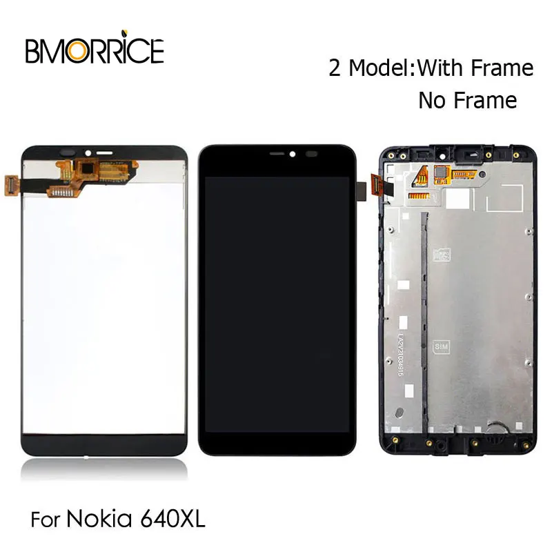 Оригинальный ЖК дисплей для Microsoft Nokia Lumia 640XL 640 XLTouch экран дигитайзер с рамкой
