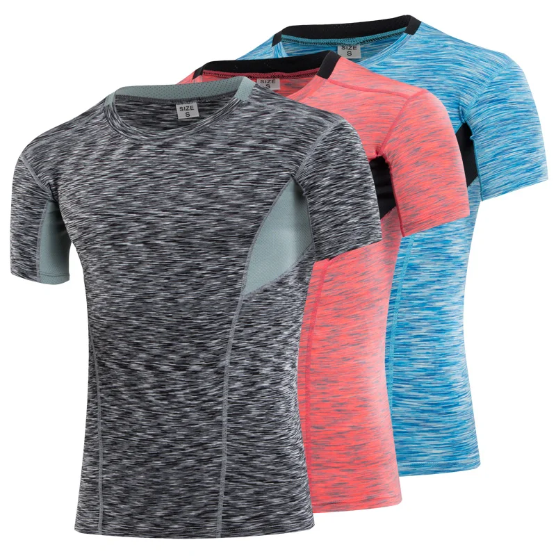 

2019 yuerlian Quick drying shirt running men Clearance t shirt compression fitness running jersey Men's Short Sleeve T-Shirt