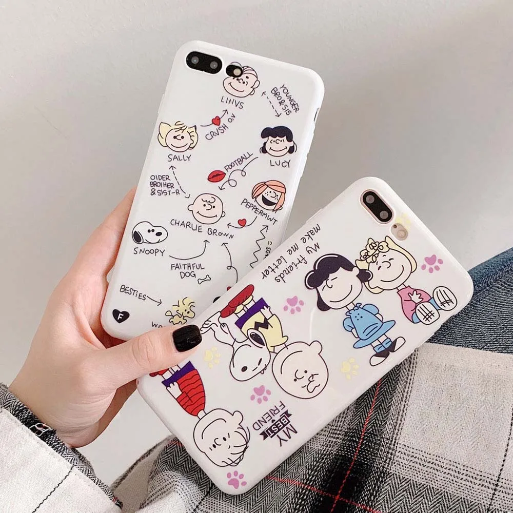 

Phone Case For iPhone X XS XR Xs Max 7 8 Plus Cases Soft TPU Cover For iPhone 6S Plus 6 Plus Case Funny Character Dialogue Cover
