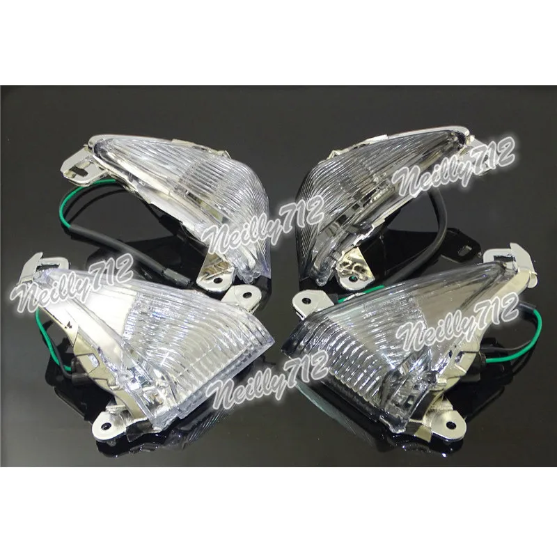 

waase For Kawasaki Ninja ZX6R ZX636 2005 2006 2007 2008 2009 2010 2011 2012 E-Mark Front Turn Signals Blinker Indicator Lens