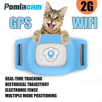 

FT01W Pet Dog GPS WIFI Tracker Collar Squirrel Dogs Cats Collars GPS Tracker GPS WaterProof USB Cable Rechargeable Pet Dog
