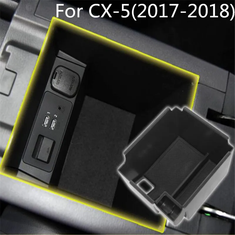 

Cotochsun For Mazda CX-5 CX5 2017 2018 accessories Armrest Storage Box Center Console Container Bin Tray Holder Stowing Tidying