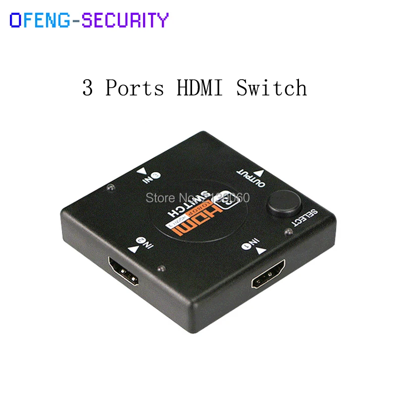 10 шт./лот 3 Порты и разъёмы HDMI коммутатор Full HD 1080 P Mini HDMIv1 Vedio Splitter усилитель для DVD PS3