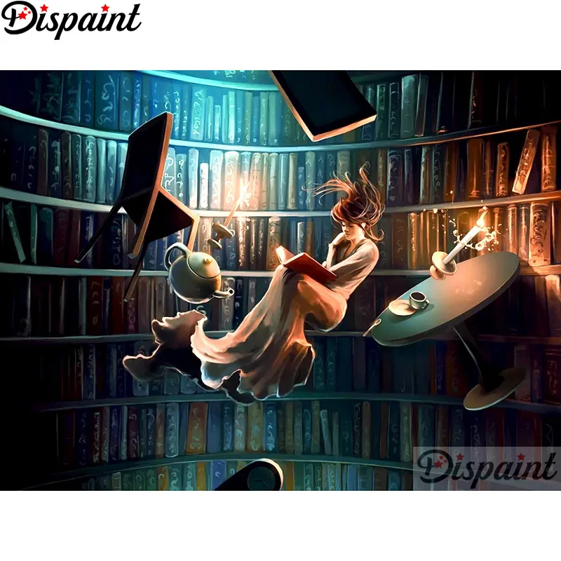 Dipaint полная квадратная/круглая дрель 5D DIY Алмазная картина "Сказочная книга" вышивка крестиком 3D домашний декор A12775