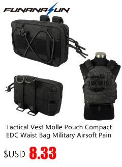 Tactical Shoulder Backpack Military Men's Crossbody Chest Bag Hiking Molle Sling Protable Bag With Bottle Mesh Holder