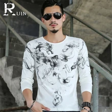 2017 casual fashion men shirt Felsen stil männer t-shirt herbst kleidung tops männlich Bronzing jugend Marke t-shirt