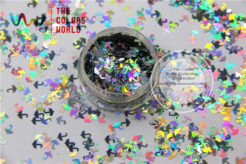 

TCA100 Laser Silver Color umbrella 5MM Size Glitter dust ,Specular luster glitter for nail,tatto,Art decoration and others