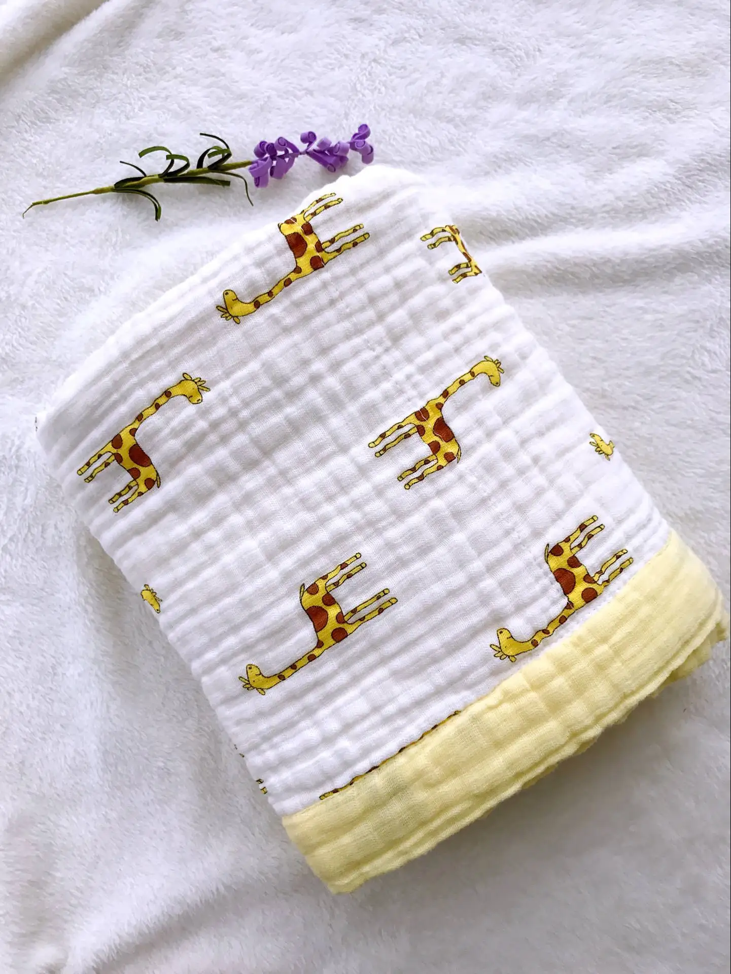 6 слоев детское одеяло для новорожденных из бамбукового волокна хлопковая муслиновая пеленка для младенцев детского постельного белья, игровой коврик для детей Ванна Полотенца - Цвет: Style 2