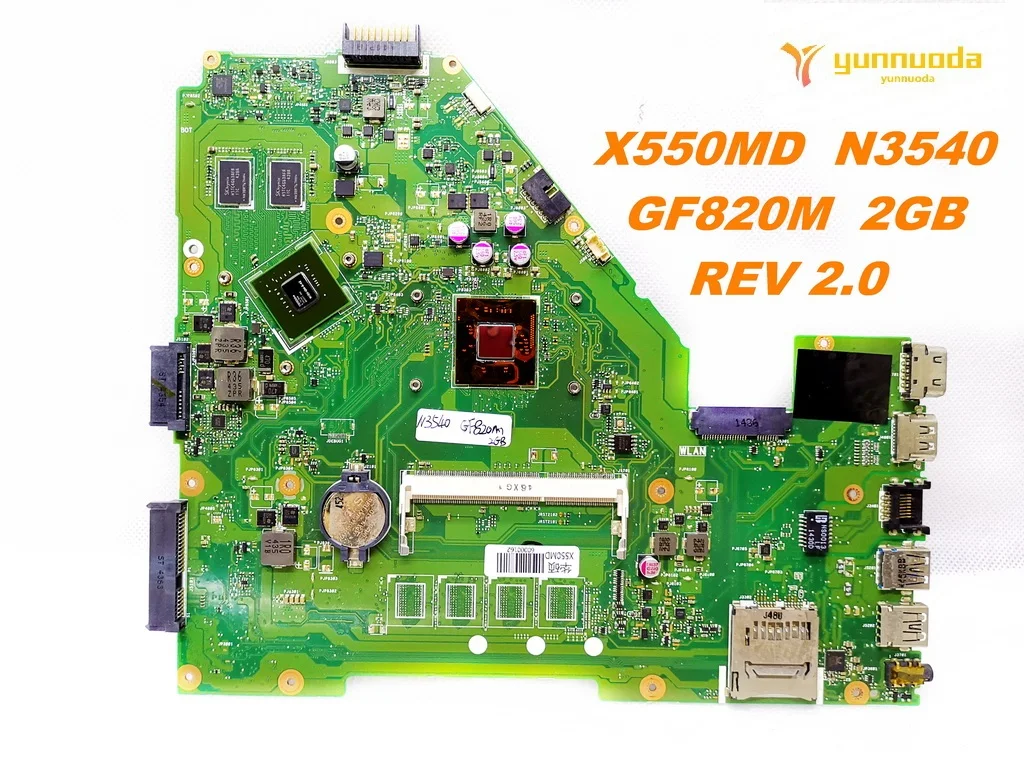 Оригинальная материнская плата для ноутбука ASUS X550MD N3540 GF820M 2 Гб REV 2,0 протестированная хорошая