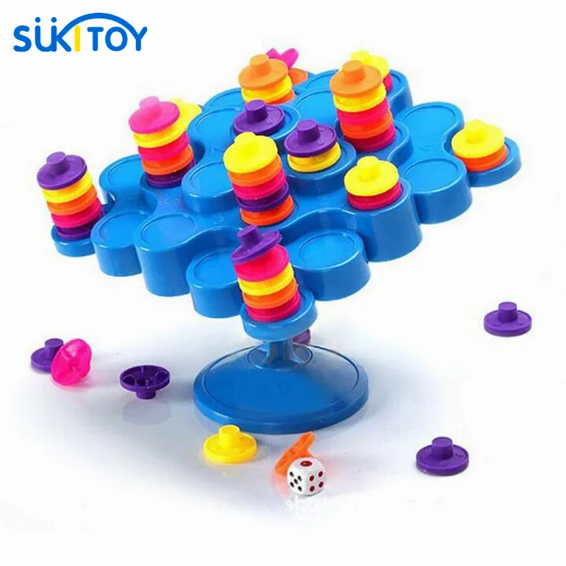 Kid's Desktop Topple Balance Game Blocks Toy Set Game with kids