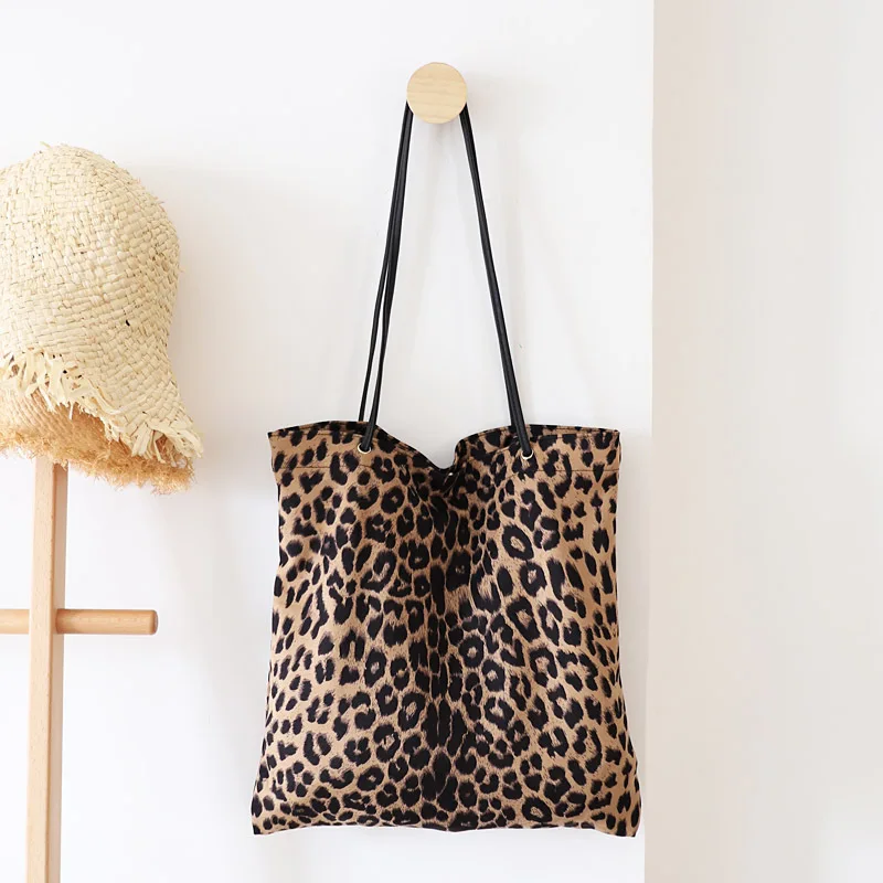 

NEW Women Bag Woman Handbags Leopard Casual Tote Shopping Bag Vintage One Shoulder Bags Woman Handbags Fashion 2018 Casual
