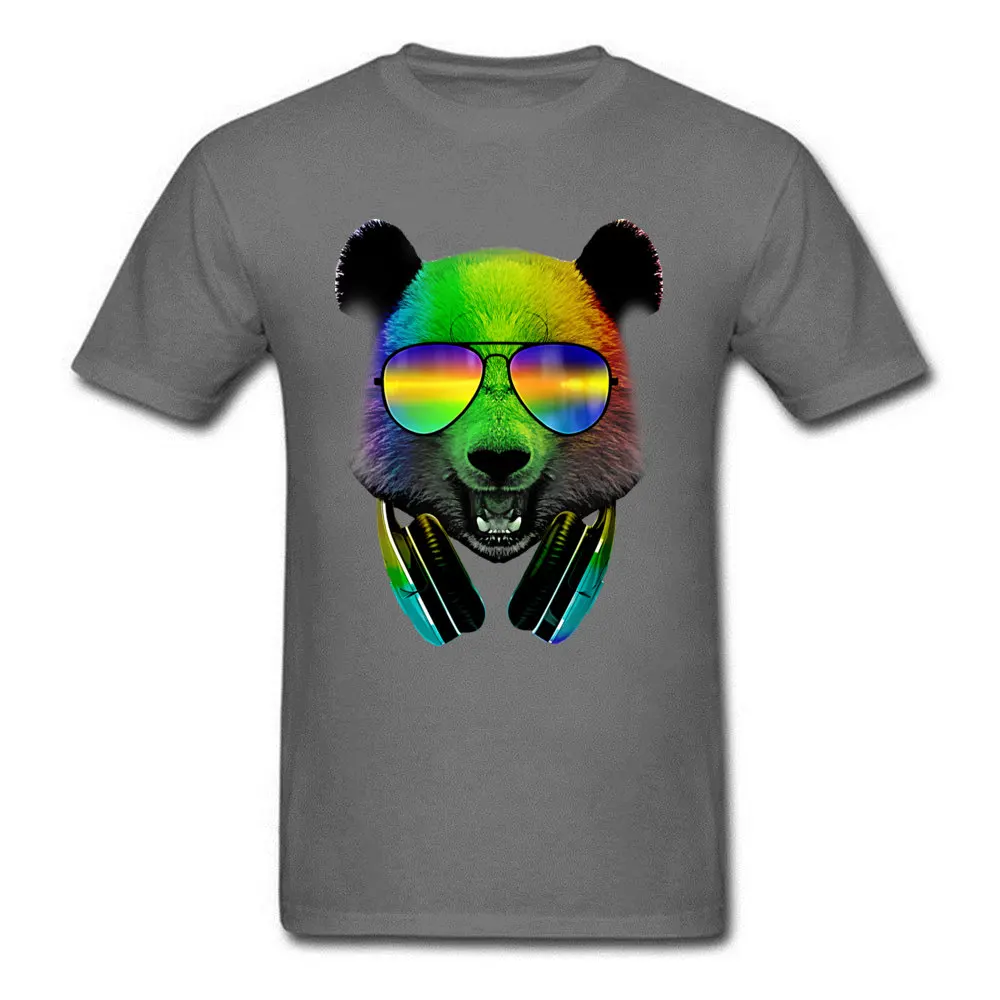 Dj Panda T-shirts for Men Slim Fit Summer Tops Shirt Short Sleeve Funky Europe Tops Shirts O Neck Pure Cotton Wholesale Dj Panda carbon