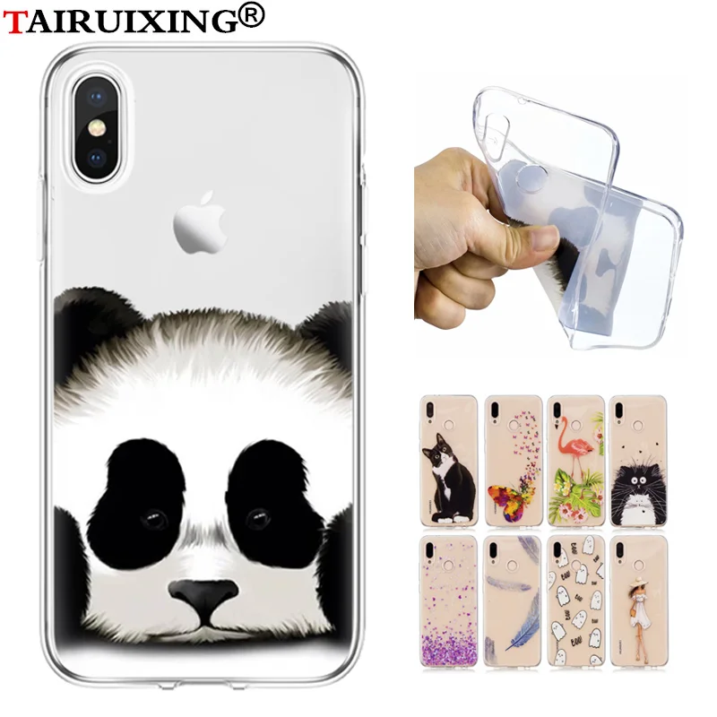 

Cute Panda Pattern Ultra Thin Soft TPU Shell Mobile Phone Case For Huawei Honor 8 9 Lite 6C 6A 5C 7A 7C Play 7S Enjoy 8E Plus 6S