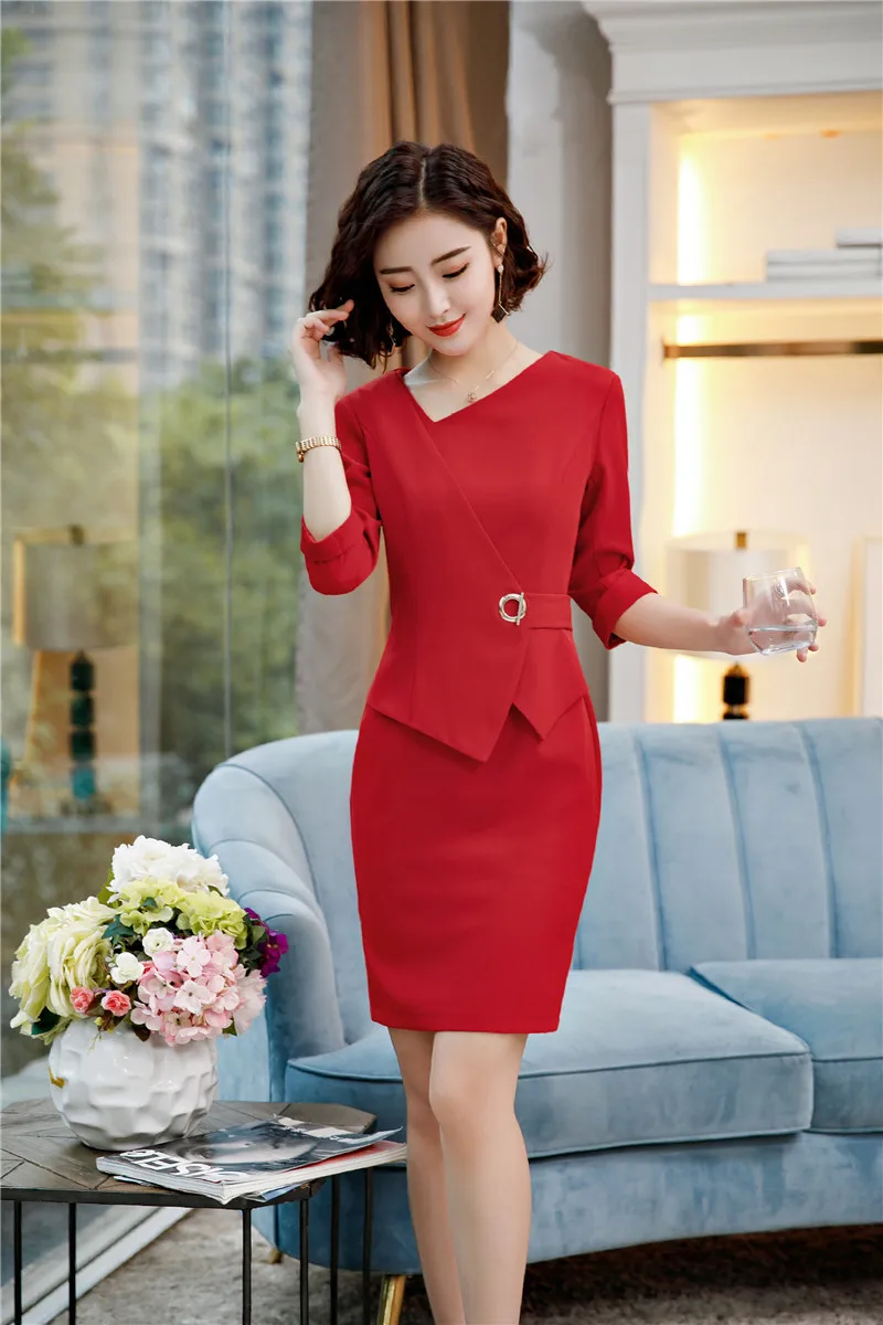 fall red dress