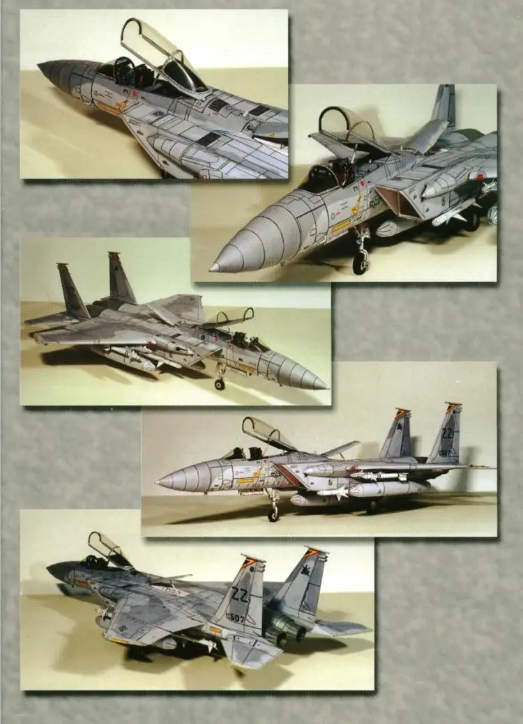 

PM Fighter F-15C Fighter 3D Paper Model DIY