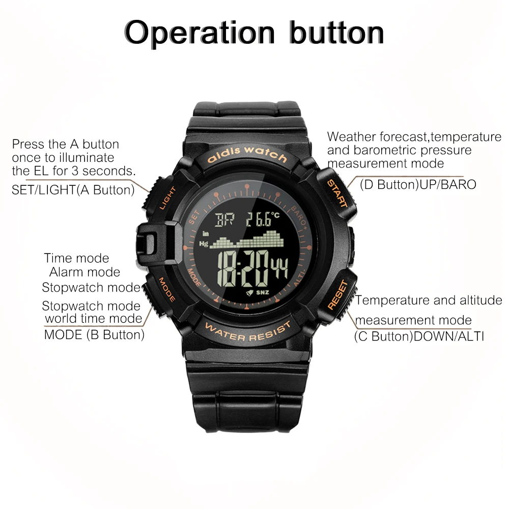 2018 top fashion addies men watch universal high-end waterproof digital sport watch pressure measurement wristwatch 2018 top fashion addies men watch universal high-end waterproof digital sport watch pressure measurement wristwatch