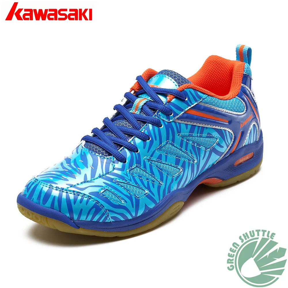 Новые профессиональные Kawasaki оригинальные высокие эластичные инкапсулированные унисекс профессиональные бадминтон обувь - Цвет: K 137 Blue
