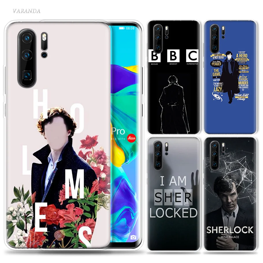 

221B Sherlock Holmes Case for Huawei P20 P30 P Smart Z Plus 2019 Nova 5 5i P10 P9 Mate 10 20 lite Pro Silicone Phone Bags Capa
