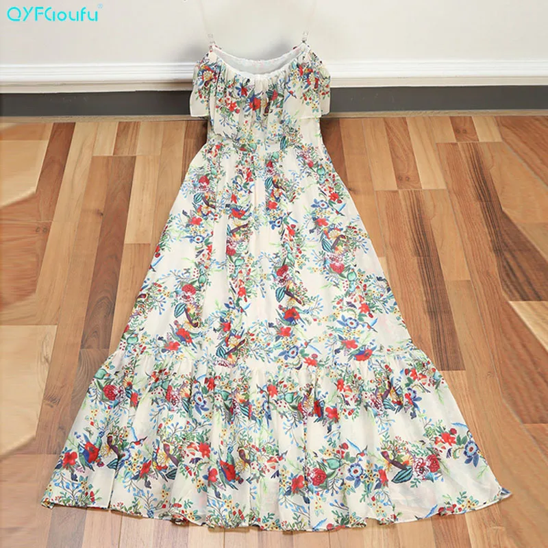 QYFCIOUFU New 2018 High Quality font b Womens b font Party Maxi font b Dresses b