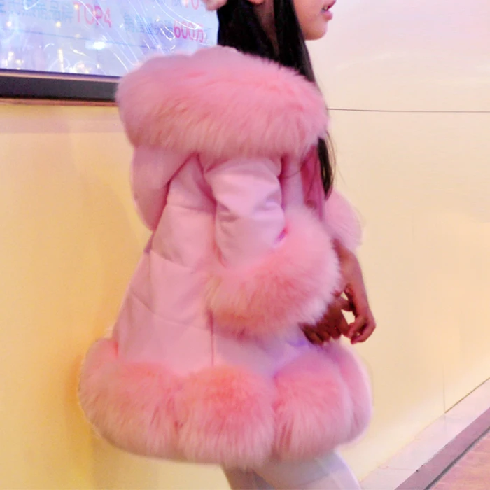 

light blue imitation fox fur coat lapel casual luxury fashion female fur coat long coat loose coat for girls free shipping