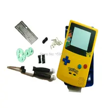 Бренд для ограниченной Editiin Верхний желтый ниже синий корпус PokemonCharizard Версия объектива экрана с красочными кнопками/подушечками