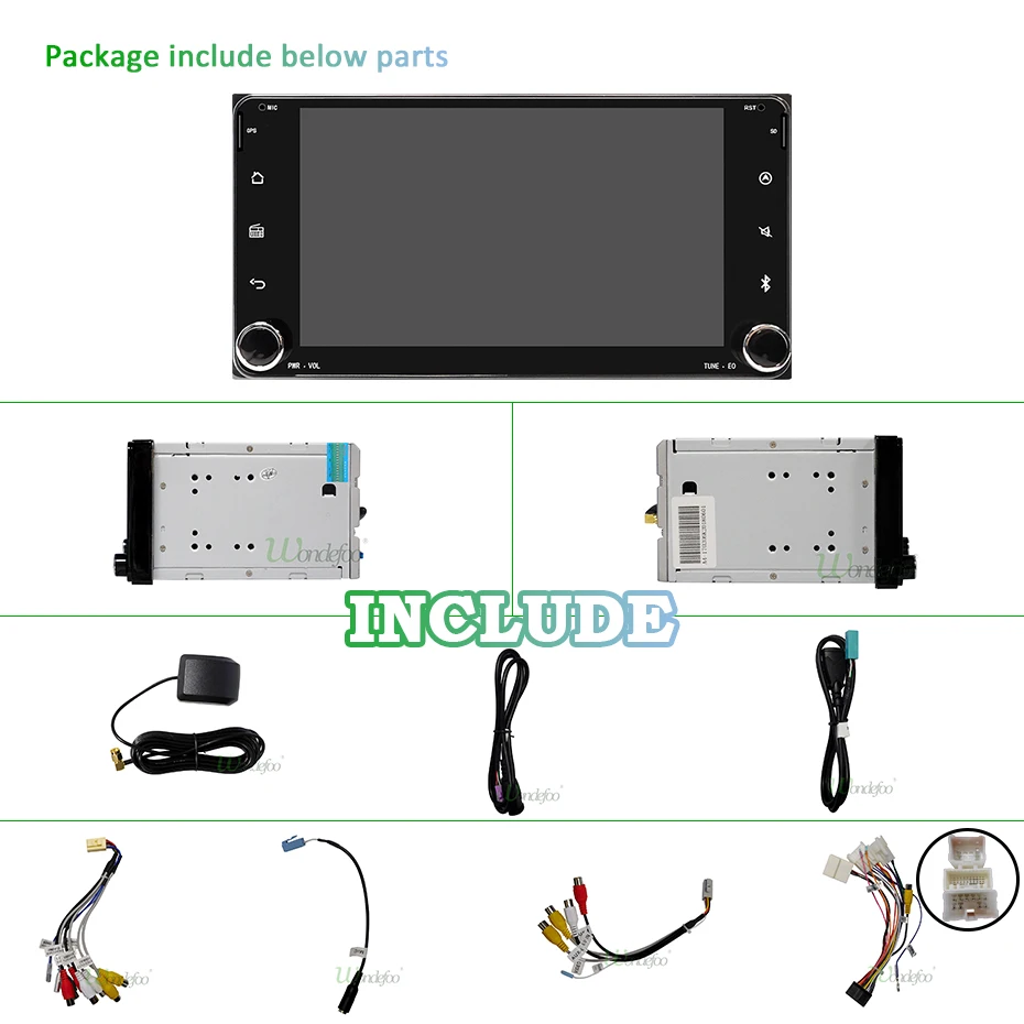 Perfect Android 9.0 64G DSP IPS screen CAR GPS For Toyota Universal RAV4 COROLLA VIOS HILUX Terios Land Cruiser 100 PRADO no dvd player 2