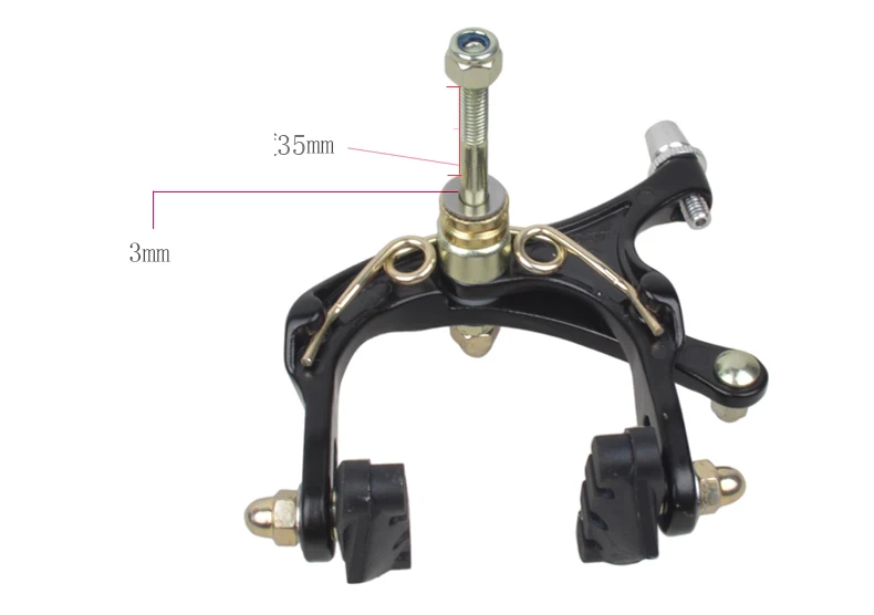 Дорожный велосипед из алюминиевого сплава C тормоз фиксированный велосипедный суппорт тормоза городской велосипедный тормоз зажим Длинный рычаг подвесной тормозной суппорт