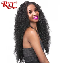 RXY Deep Wave Wig 150% Brazilian Full Lace Wig With Baby Hair Natural Color Pre Plucked Human Hair Wigs For Black Women Non Remy