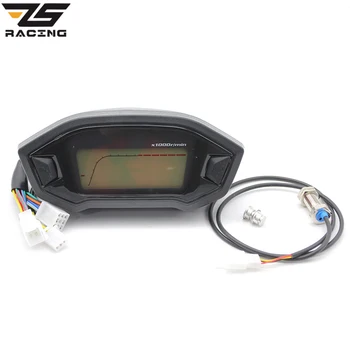 

ZS Racing Universal Motorcycle LCD Digital 13000rpm Speedometer Backlight Motor cycle For 2-4 Cylinders meter Instruments