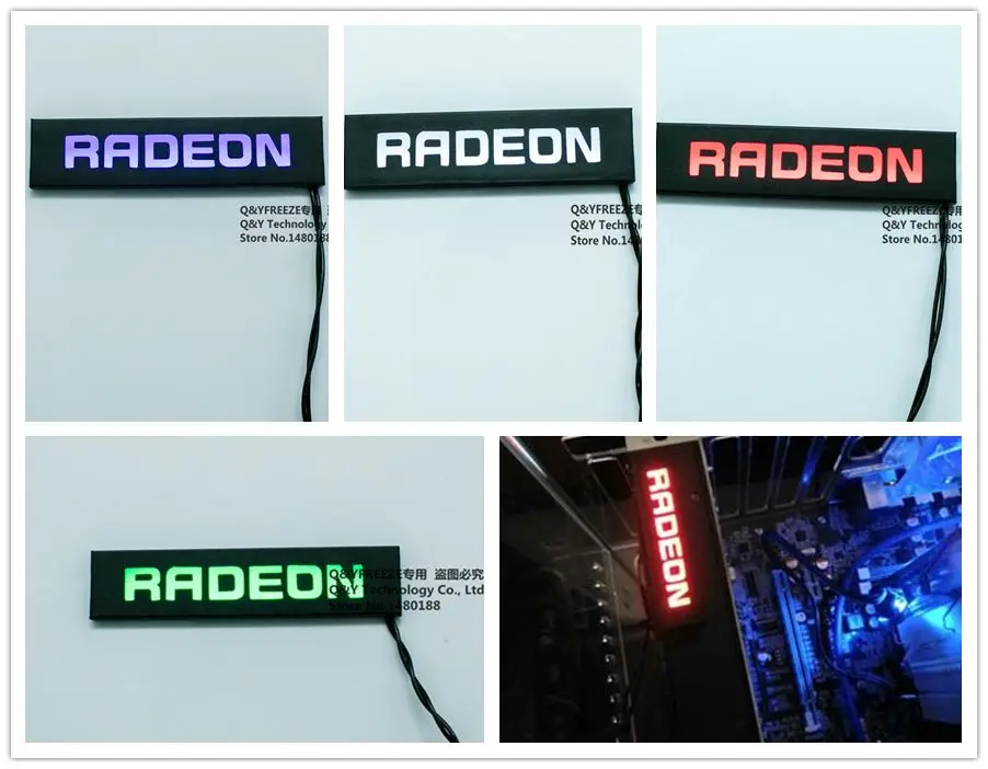 FREEZEMOD special graphics card LED lighting with multi color. XYD