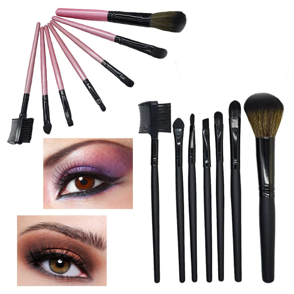OutTop Make-Up Brushes 7pc Brush Wood Makeup EyeShadow Cosmetics For Set Tools 2019 JAN21 | Красота и здоровье