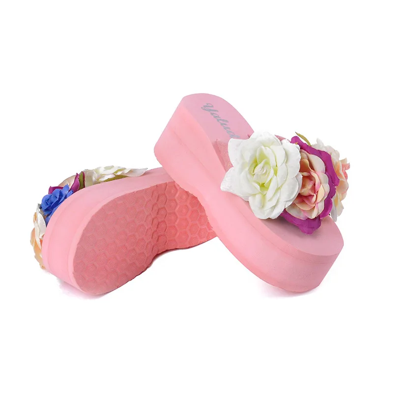 platform beach flip flops