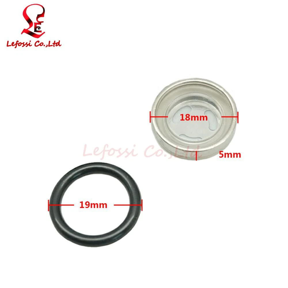 Motorcycle Brake Clutch Master Cylinder Reservoir Sight Glass Universal Replacement (18mm