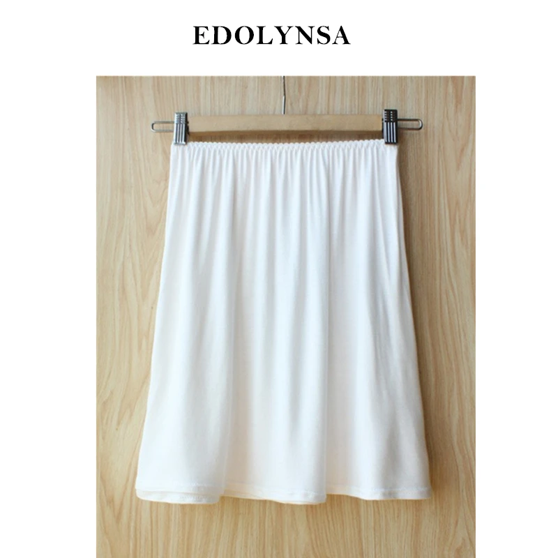 2018 Brand Fashion Women Sexy Solid Modal Half Slips Plus Size Elastic
