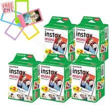 Fujifilm instax mini 11 filme branco instantâneo + 5 cores conjunto de quadros para instax mini 9 8 7s 70 90 25 câmera sp2 sp1 liplay impressora