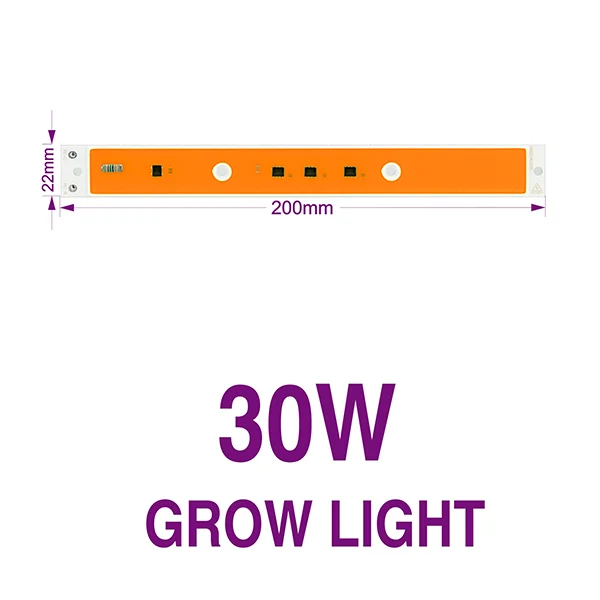 10 шт. светодиодный чип с полным спектром COB холодный теплый белый светодиодный COB бисер 30 Вт 50 Вт 80 Вт AC220V Smart IC для DIY наружный прожектор - Испускаемый цвет: 10PCS Grow Light 30W