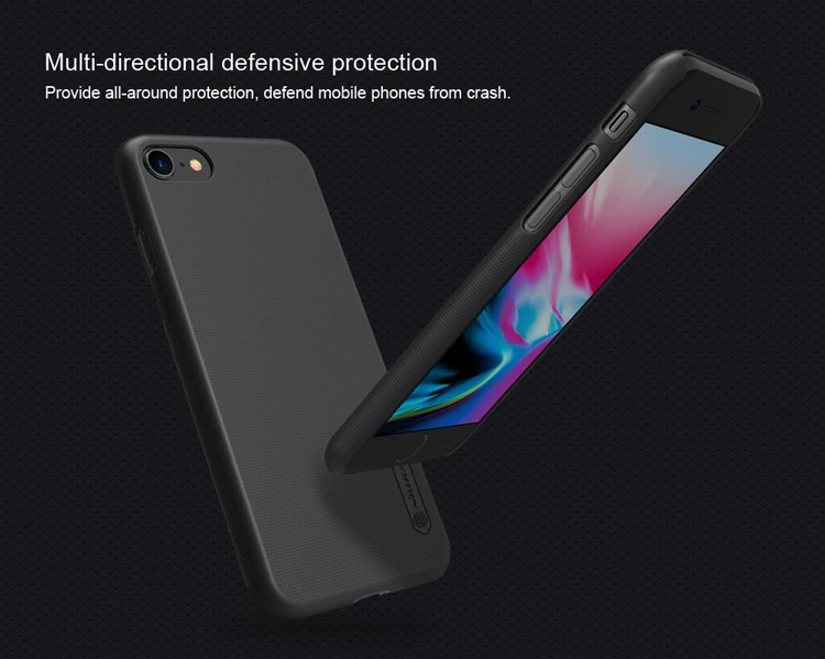 iphone 8 plus wallet case for iPhone 8 Nillkin Super Frosted Shield Hard Back PC Cover Case for iPhone 8 4.7" Nilkin Phone Case +Screen Protector iphone 8 plus case