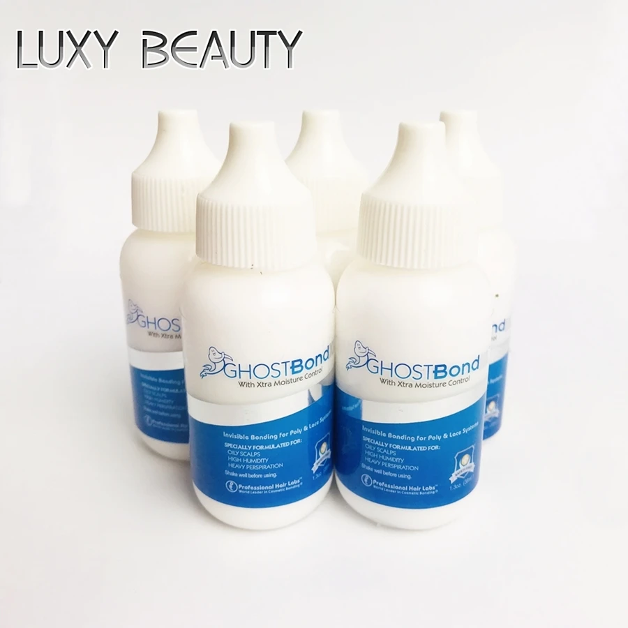 5 Bottles Lace Wig Glue Wig Weaving Hair Replacement Adhesive Hair Extension Headgear Hair Piece Invisible Glue 1.3 fl oz