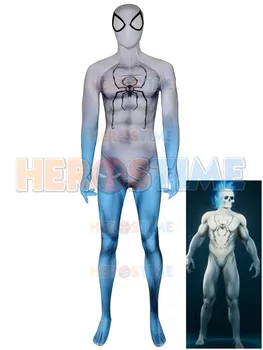 

2019 new Spirit Spider-man Costume PS4 Spider man game Suit Adult/Kids Superhero Zentai Bodysuit Halloween Jumpsuit