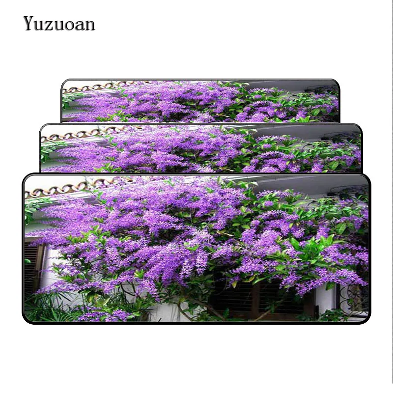 Yuzuoan Free Shipping Landscapes vines 900*400*3MM Large Lock Edge Mousepad Computer Desk Mouse pad