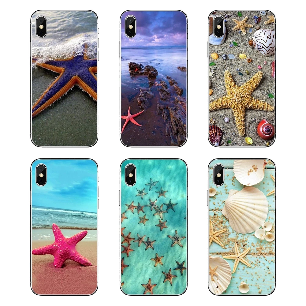 

Soft Case Cover For Huawei Honor 8 8C 8X 9 10 7A 7C Mate 10 20 Lite Pro P Smart Plus Loved finding summer beach Sea Sun Starfish