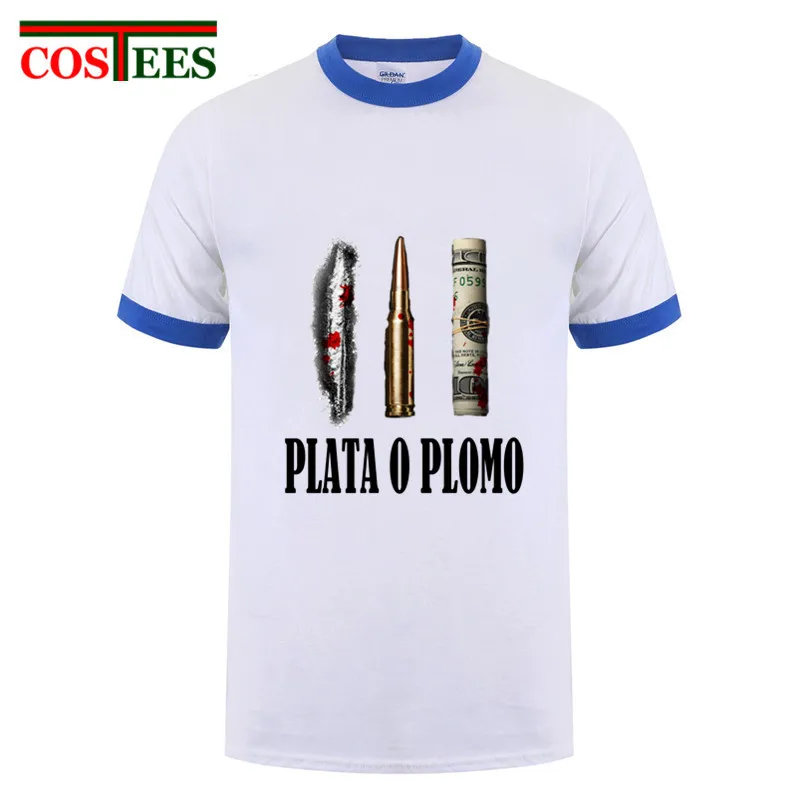 Пародия плата O Plomo Футболка мужская забавная Guardfather Pablo футболка Escobar Серебряная